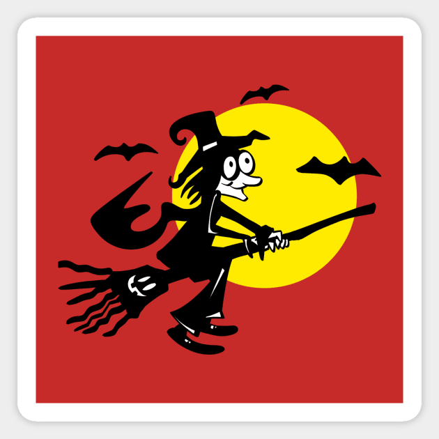 Witch Halloween classic candy parody Sticker by ThatJokerGuy